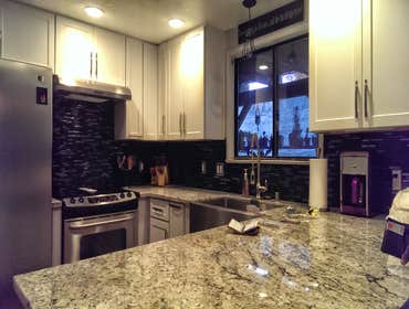 Small Kichen Remodel Small kitchen that was done after Home Depot failed to meet homeowners expectations. One week start to finish.