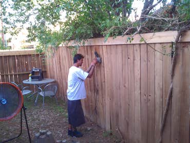 Project photos from Texas Home Pros Fence and deck restoration