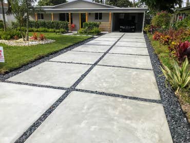 Modern Concrete Driveway