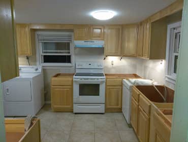 New Kitchen and flooring tiles Mission Immaculate Virgin also known as Cathalic Charity of staten Island...
New kitchen, new floor new granite new und