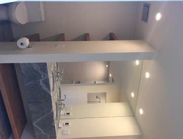 Bathroom Remodel Full bathroom remodel designed by Macy Architecture. SF Town Builders installed a new window above the bathtub, 2 shower sets with qui