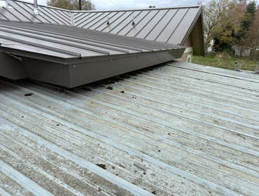 Photos by Island Gutters LLC #1 This customer in Burlington, Wa had a unusual roofing condition. I decided to build out the existing fascia add some i