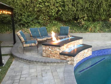 Firepit, back yard.