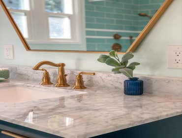 Blue Bathroom Remodel - Burbank