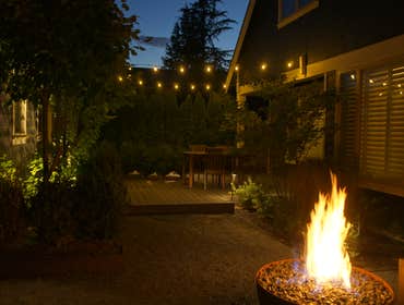 Bistro and backyard living