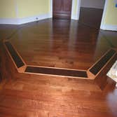 Tile, Santos Mahogany Install w/ Medallion/ Custom Home Build/