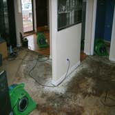 water damage dry out process.