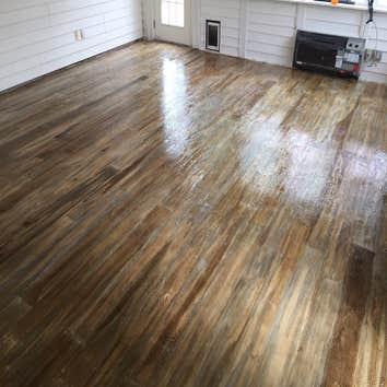 Concrete Wood Plank Floors