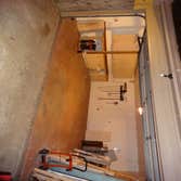 Garage remodel from Painting Services By Steve AC installed, cabinets install, painting, floor cement stained