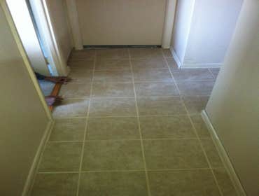 Mclaughlin Home Improvement Project KITCHEN AND HALLWAY CERAMIC TILE INSTALL