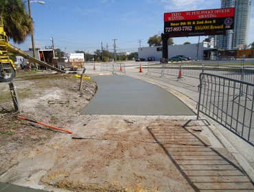 St. Pete Times Forum! Concrete deomolition and Concrete Sidewalk!