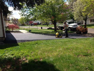 Driveway getting finished
