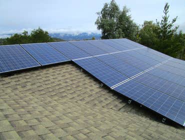Installations Green Stock Solar ground-mounts and installations on comp, tile, and metal roofs!