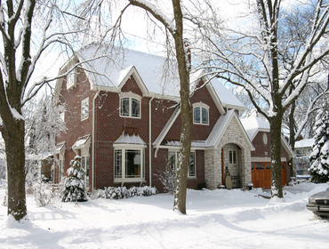 New custom home, Park Ridge Design/Build custom new home rebuilt on the existing foundation of the original ranch home.