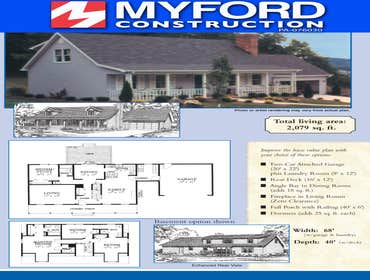 Myford Construction Floor Plans These are just a few of the new home floor plans we have available.