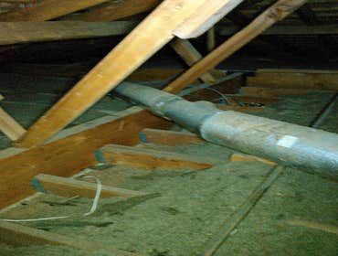 Poorly sealed ducts leaked air