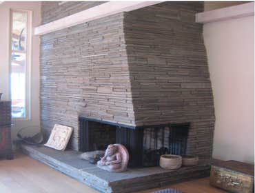 Stone Fireplace