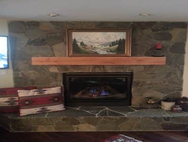 Incline Villas Remodeled kitchen and added new fireplace and natural stone surround.