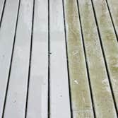 Stained deck