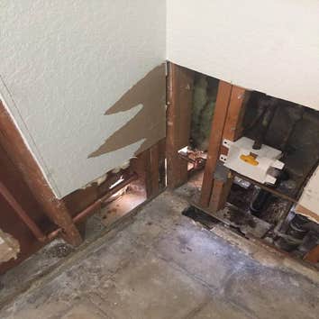 Plumbing 2 Inch Water Meter Installed