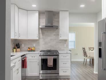 Modern, White Kitchen Design