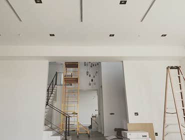 New Construction Home Project scope custom lighting design inside and outside. Electrical wiring with 200amp service panel. Customer wanted low voltag