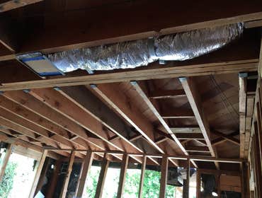 Hollywood Hills Installed two 4 ton 16 SEER Lennox split systems with brand new ducting.
