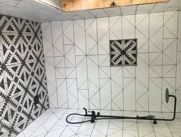Kids walk in shower
