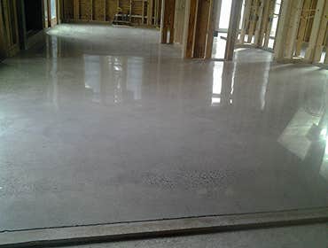 Polished natural concrete