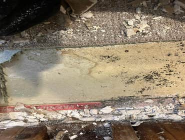 Water Mitigation This project was a roof leak the photos show initial inspection to post demo.