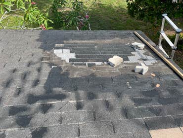 Photos by Southern Roofing & Repairs LLC #5 This moble homes roof got damage and started leaking due to Hurricane IAN. Temporarily sealed and stopped t