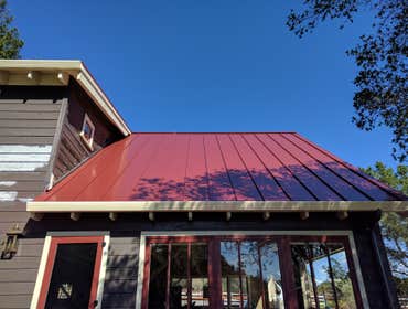 Metal roof install