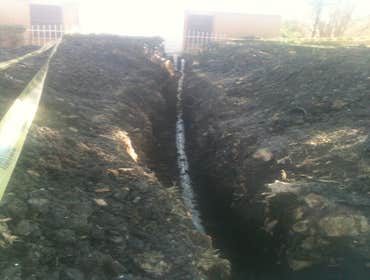 Under slab tunnels These are hand dug tunnels under the concrete slab foundation of homes where we installed a new drain line system.