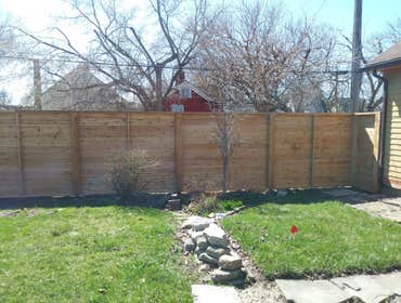 Custom Spaced Horizontal Cedar