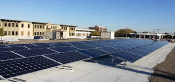 Photos from Ally Electric and Solar, Inc. 24 KW COMMERCIAL ROOFTOP SOLAR WORLD SOLAR SYSTEM INSTALLATION.