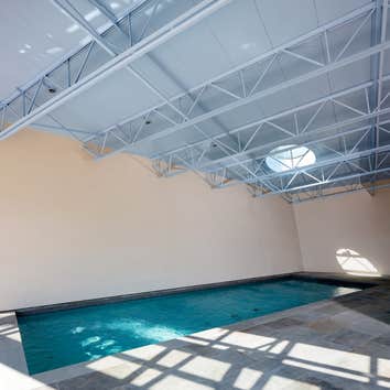 50T Geothermal Natatorium, interior view by Barkow Photo