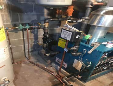 Photos by 2m Mechanical LLC #6 Up grade Boiler to double cut off for DOB inspection Safety code approval