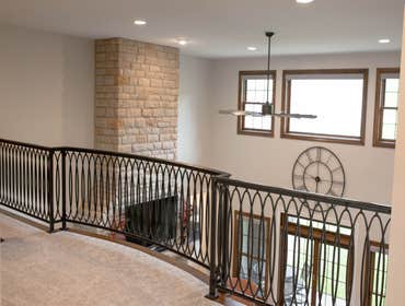 second floor custom home