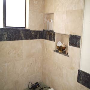 travertine bath remodel