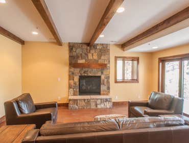 Fireplace in Basement Remodel