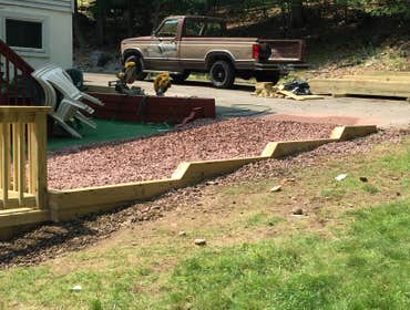 Deck 3 - 6x6 retaining wall