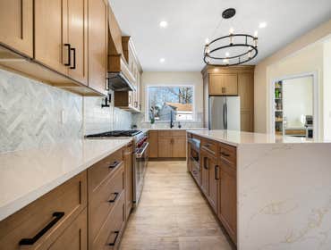 Cabinets and Island