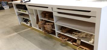 Salt & Sundry - buildout Build out new retail space including custom millwork and exposed old brick walls.