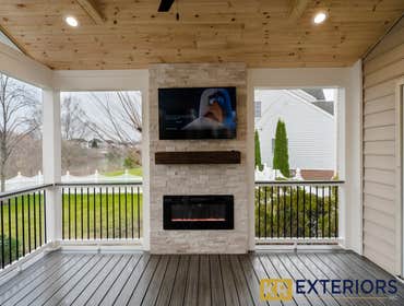 Photos by Kr Exteriors Inc #1 Built all new Composite screened in porch