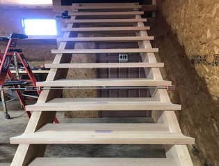 Residential staircase install