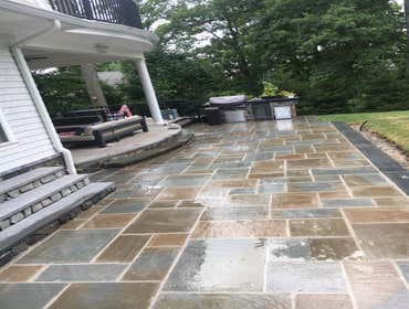 Photos by Elezi Construction Nj LLC #3 Backyard patio color stone