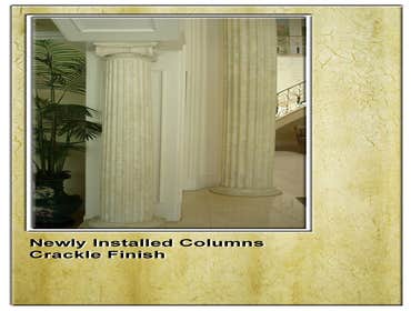 Column Install and Refinish