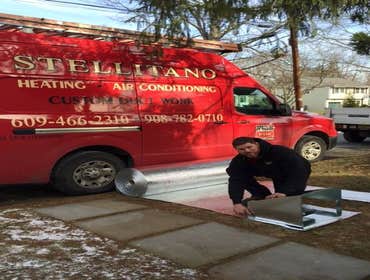 Wrapping ductwork. Custom made