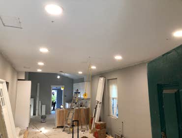 LED Downlights Installed