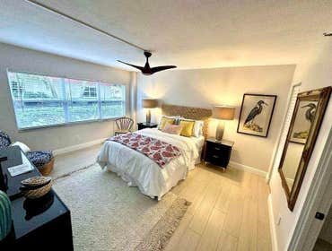 Old into new We love turning old into new! What an upgrade to this quaint little island home—new tile floors, fresh paint, cabinets, granite countertop